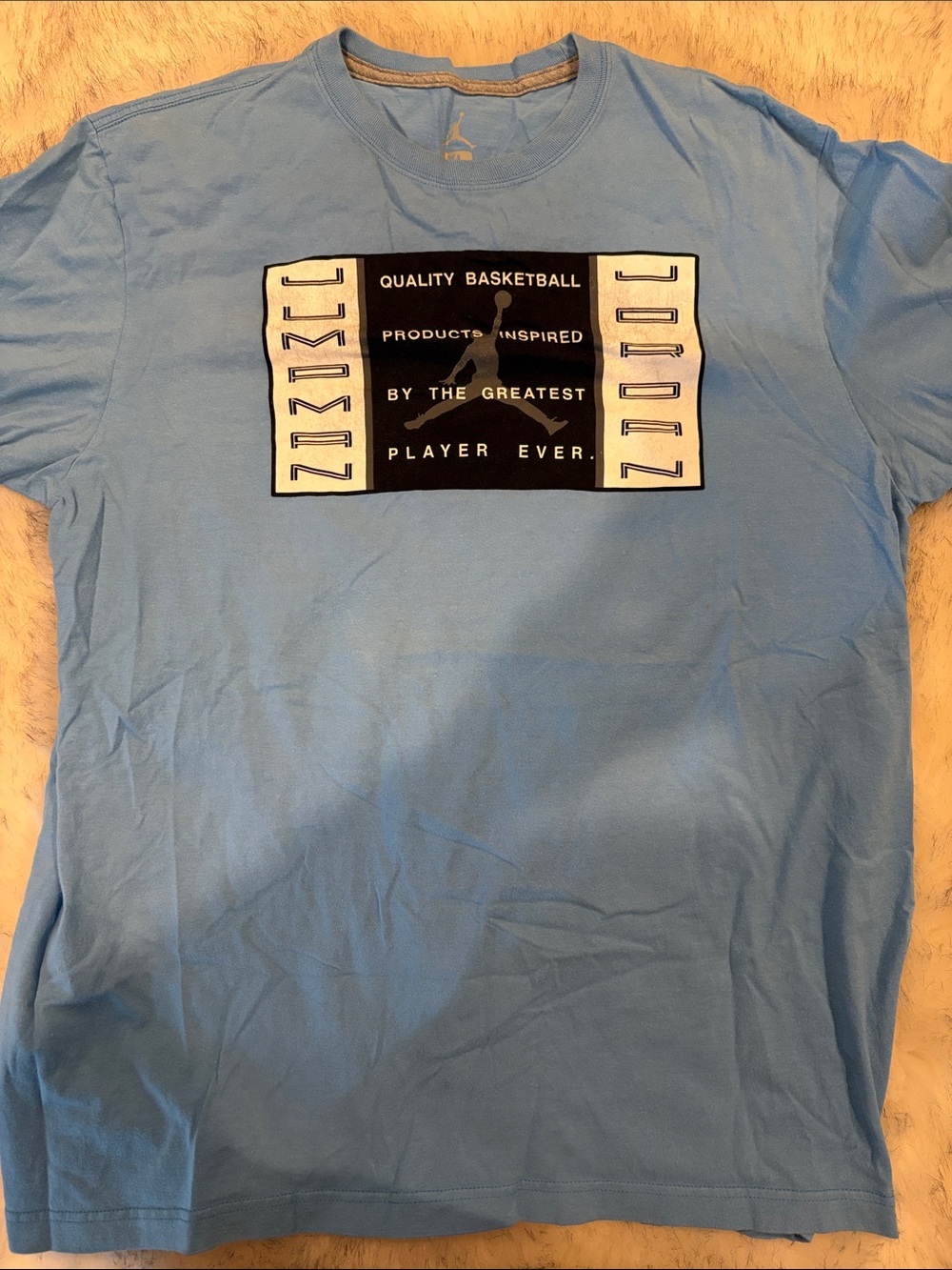 Jordan Light Blue Graphic Basketball Tee
